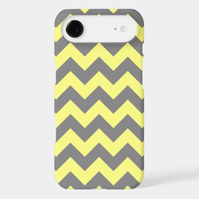 Coques Case-Mate iPhone Zigzag jaune et gris (Verso)
