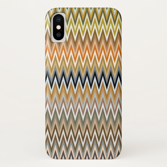 Coques Case-Mate iPhone Zigzag Multicolor Motif (Dos)