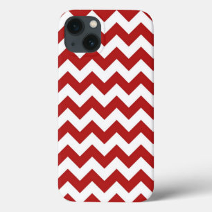 iPhone 13 Case Zigzag rouge et blanc