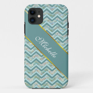 Case-Mate iPhone Case Zigzag turquoise nacré