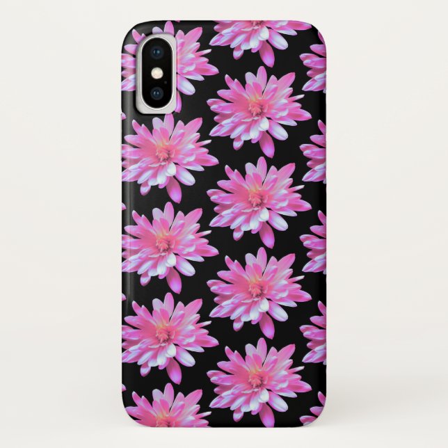Coques Case-Mate iPhone Zinnia rose, marguerite rose, joli motif floral (Dos)
