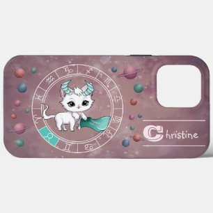 Case-Mate iPhone Case Zodiac Taurus Cute Chat Roue Planète Astrologie