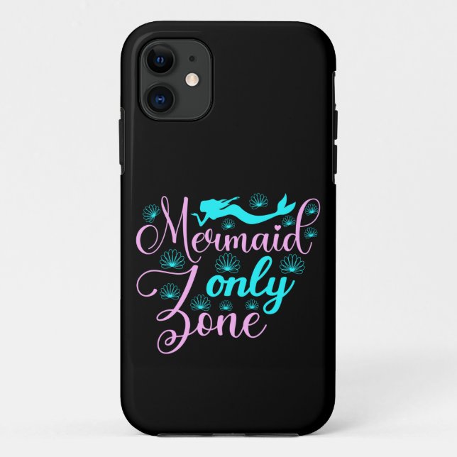 Coques Case-Mate iPhone Zone Mermaid uniquement (Dos)