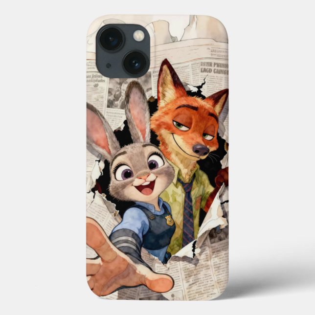 Coques Case-Mate iPhone Zootopia Heroes: Judy Hopps & Nick Wilde Art (Verso)