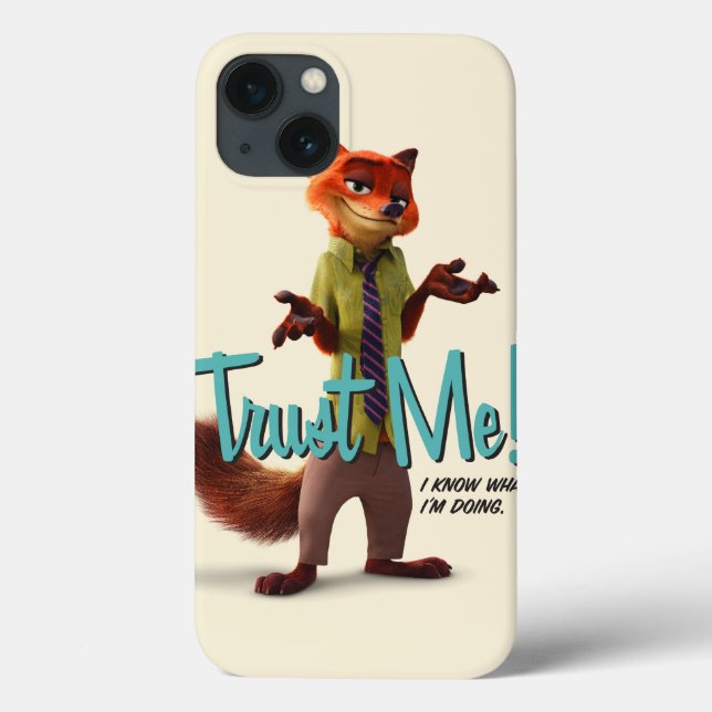 Coques Case-Mate iPhone Zootopia | Nick Wilde - Faites-moi confiance ! (Verso)