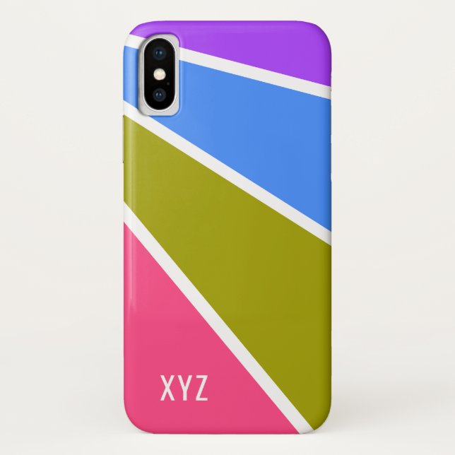 Coques de monogramme personnalisé Motif (Dos)