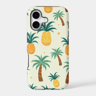 Coques iphone 11 motif ananas et arbre