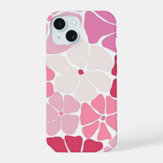 Coques iPhone 15 Fleurs Rose Pastel Esthétique Mig
