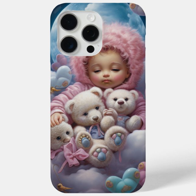 Coques iPhone 15 Pro Max - Lune-4 Case-Mate iPhone Case (Back)