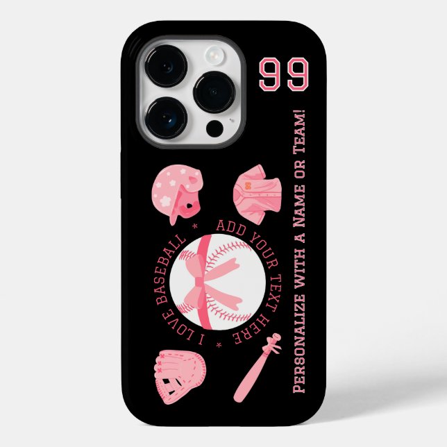 Coques iphone de baseball mignon pour femmes (Verso)