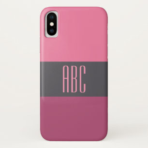 Coques monogrammes personnalisés Wide Stripes