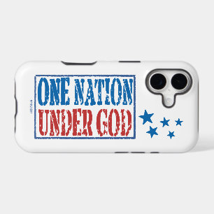 Coques pour iPhone Une Nation sous Dieu Rouge Blan
