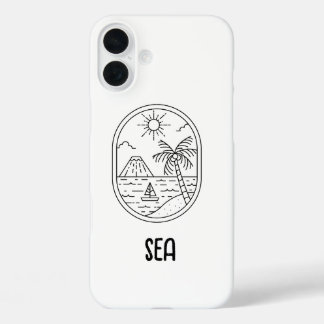 coquet étui de téléphone de plage 