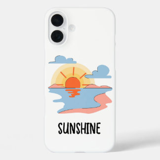 coquet étui de téléphone soleil