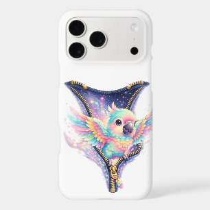 Coquet étui iPhone à fermeture éclair Perroquet 3D