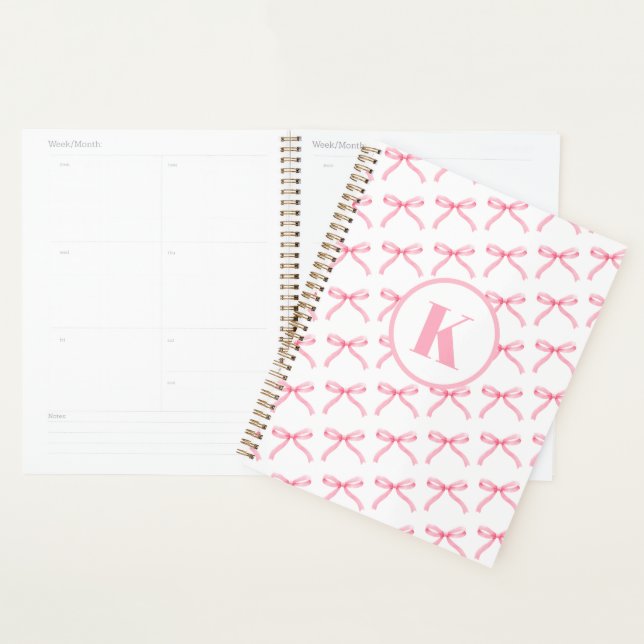 Coquette à mâchoires roses personnalisées Preppy M (Devant avec enveloppe)