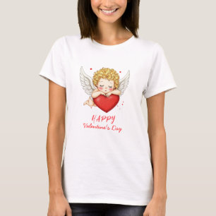 Coquette angel cherub heart  Happy Valentine's Day T-Shirt