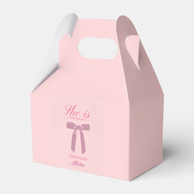 coquette bachelorette favor box (Front Side)