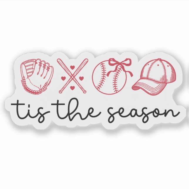 Coquette Baseball and Softball Game Season (Front)