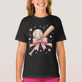 Coquette Baseball lovers after school activity  T-Shirt