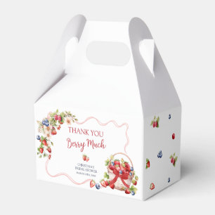 Coquette Berry in Love Bridal Shower Favour Box