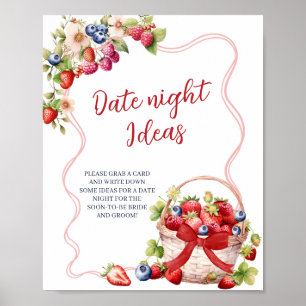 Coquette Berry In Love Date Night Idea Game Sign