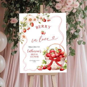 Coquette Berry In Love Fête des mariées Affiche de