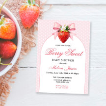 Coquette Berry Sweet Baby Shower