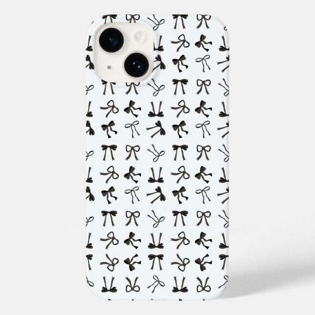 Coquette black Bows Case-Mate iPhone Case (Back)