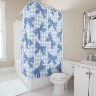 Coquette blue gingham and bows