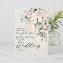 Coquette Blush Bow Rose Wisteria Cascade Bouquet