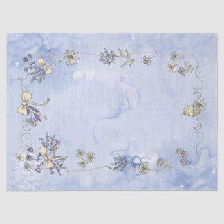 Coquette Border Watercolor Tissue Paper