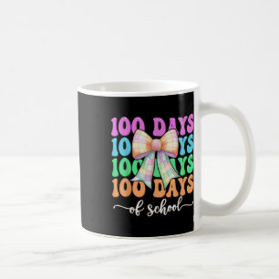 Coquette Bow 100 Days Of School Girls 100th Day Of Coffee Mug