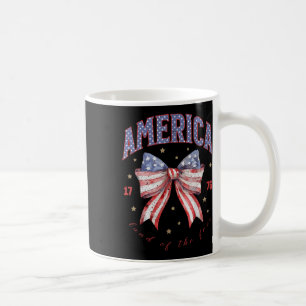 Coquette Bow 4th Of July Girly America Patriotic W Coffee Mug