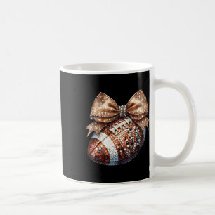 Coquette Bow American Footll Game Day Thanksgiving Coffee Mug