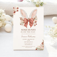 Coquette Bow Boho Bunny Ears Easter Baby Shower