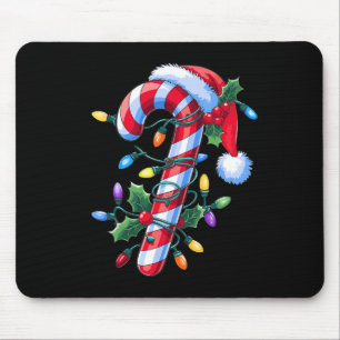 Coquette Bow Candy Cane Cute Christmas For Women G Mouse Pad