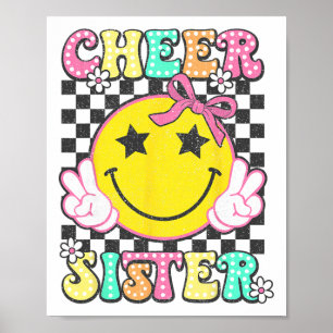 Coquette Bow Cheer Sister Cheerleader Cheerleading Poster