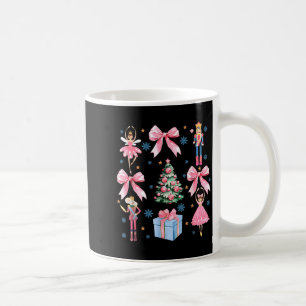 Coquette Bow Christmas Nutcracker Ballet Festive W Coffee Mug