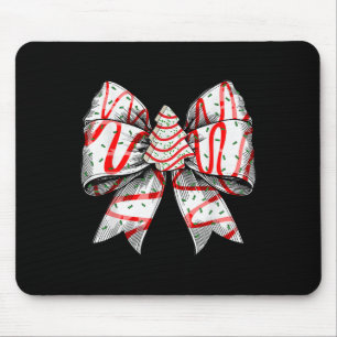 Coquette Bow Christmas Tree Cake Christmas Vibes G Mouse Pad