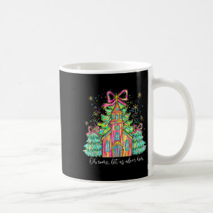 Coquette Bow Christmas Tree Jesus Oh Come Let Us A Coffee Mug