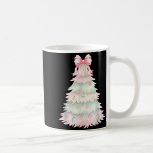 Coquette Bow Christmas Tree Xmas Holiday Girls Wom Coffee Mug