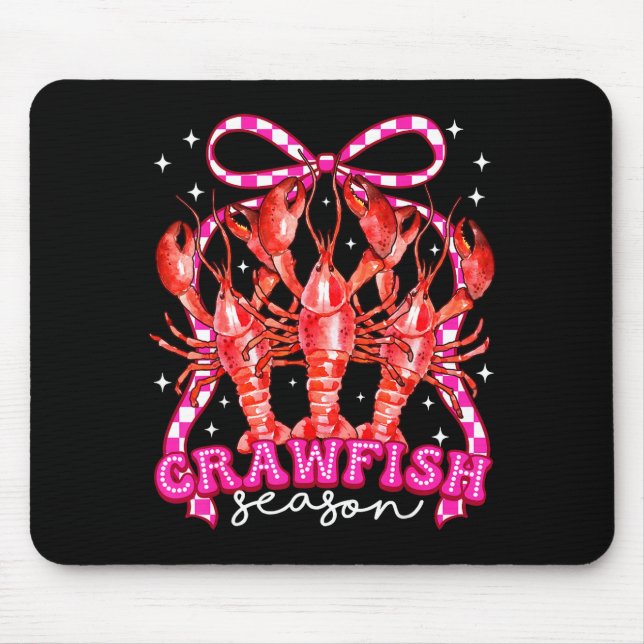 Coquette Bow Crawfish Boil Season For Men Women Ki Mouse Pad (Front)