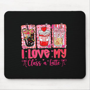 Coquette Bow Funny Teacher Valentine I Love My Cl Mouse Pad