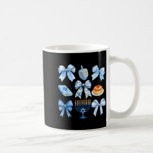 Coquette Bow Hanukkah Chanukah Pajama Latke Jewish Coffee Mug