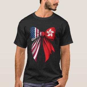 Coquette Bow Hong Kong Roots Hong Kongers Pride US T-Shirt