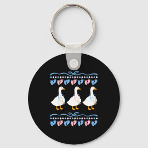 Coquette Bow Labor And Delivery Goose Nurse Stpart Keychain