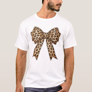 Coquette Bow Leopard Cheetah Sublimation T-Shirt