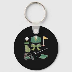 Coquette Bow Masters Golf Tournament Graphic For W Keychain