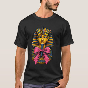 Coquette Bow Pharaoh King Tut Girl Mom Pink Mother T-Shirt
